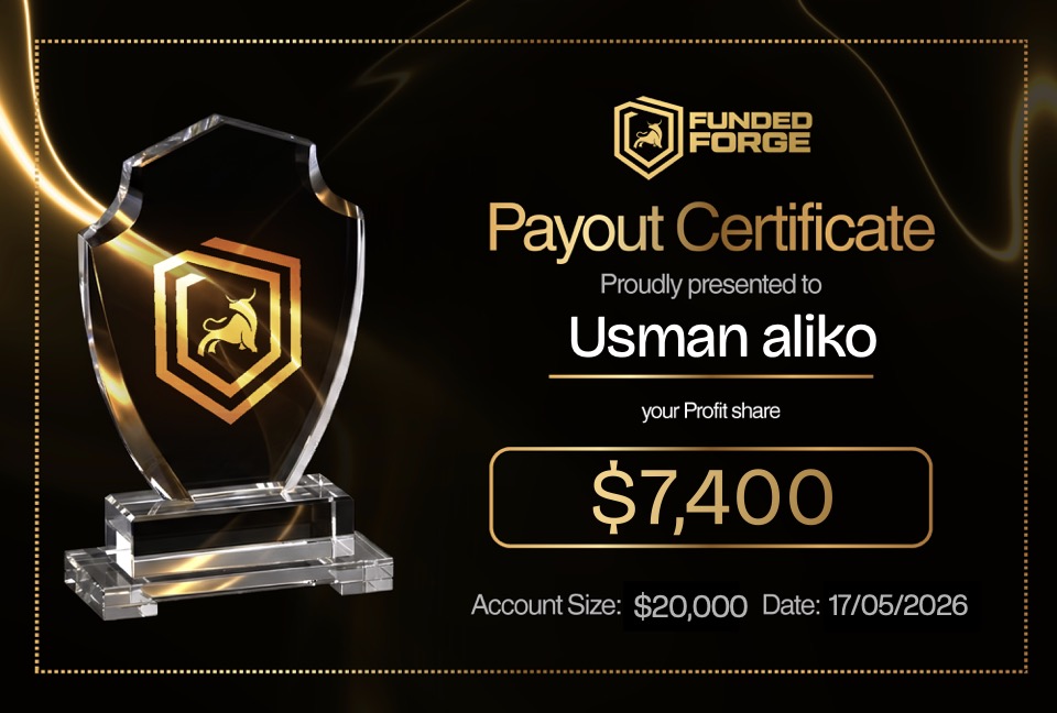 FundedForge payout certificate 01