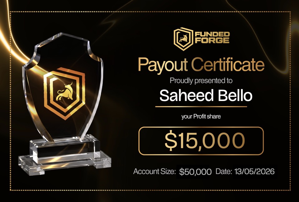 FundedForge payout certificate 03