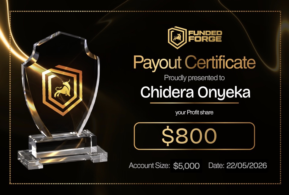 FundedForge payout certificate 04