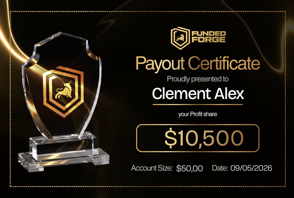 FundedForge payout certificate 07